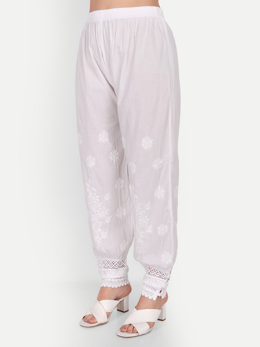 Buy Chikankari Palazzo Pants & Palazzo Pants For Women - Apella