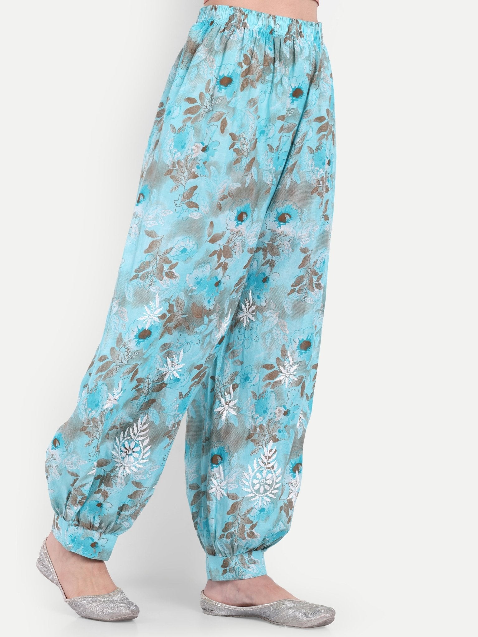 Lucknow Chikankari Hand Embroidered Co ord Set Salwar Suit Set MulMul Cotton - Indiankala4u