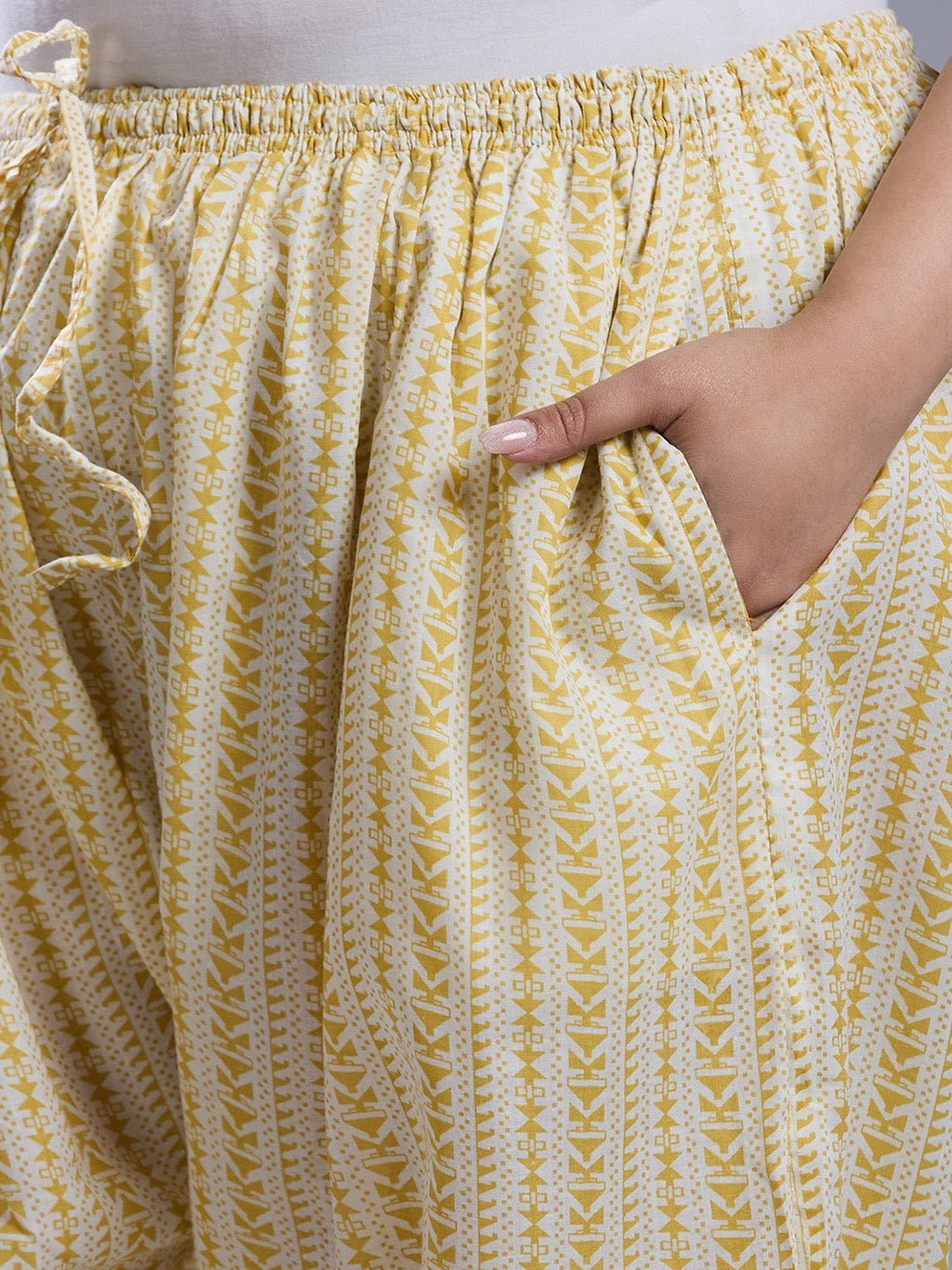 Lucknow Chikankari Hand Embroidered Curvy Co - Ord Set Cotton Blend - Indiankala4u