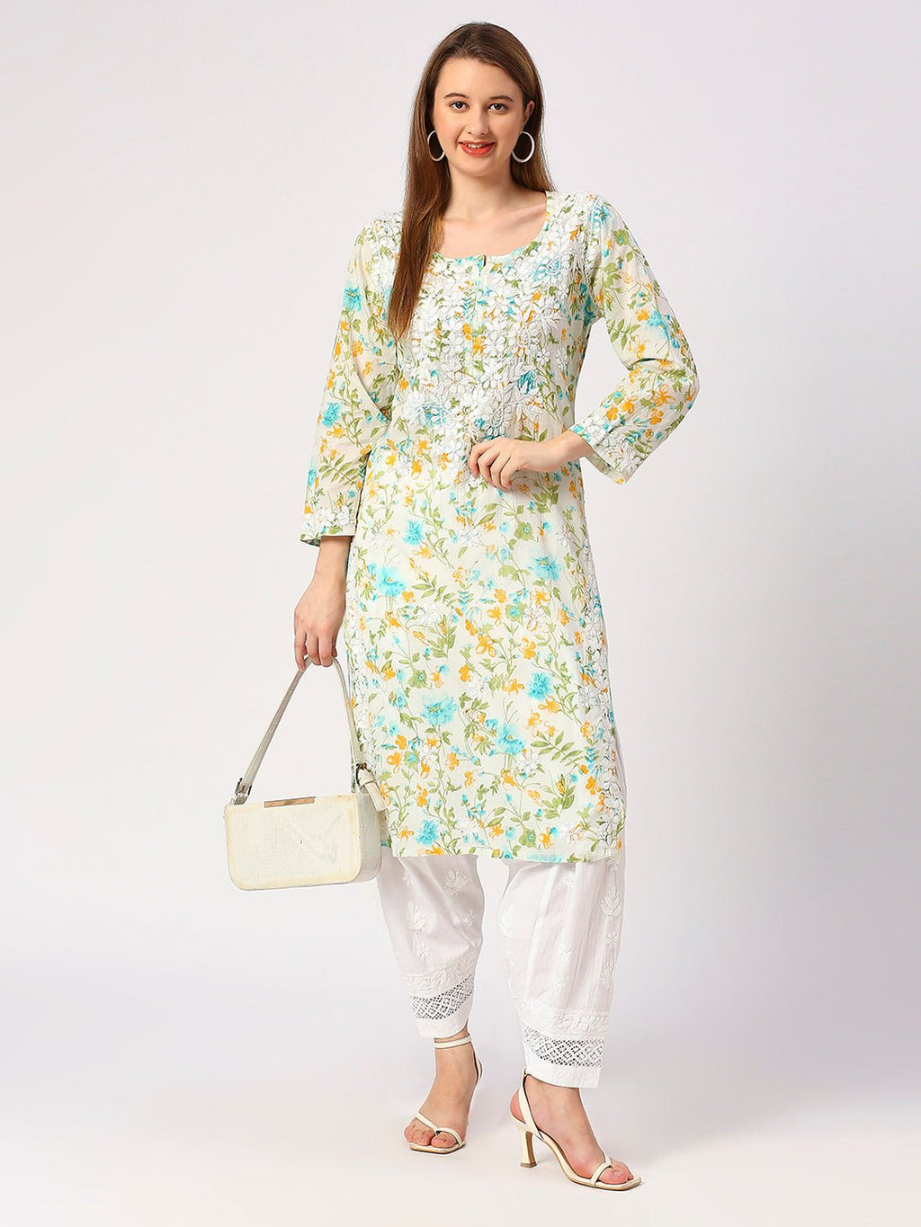 Lucknow Chikankari Salwar - Indiankala4u