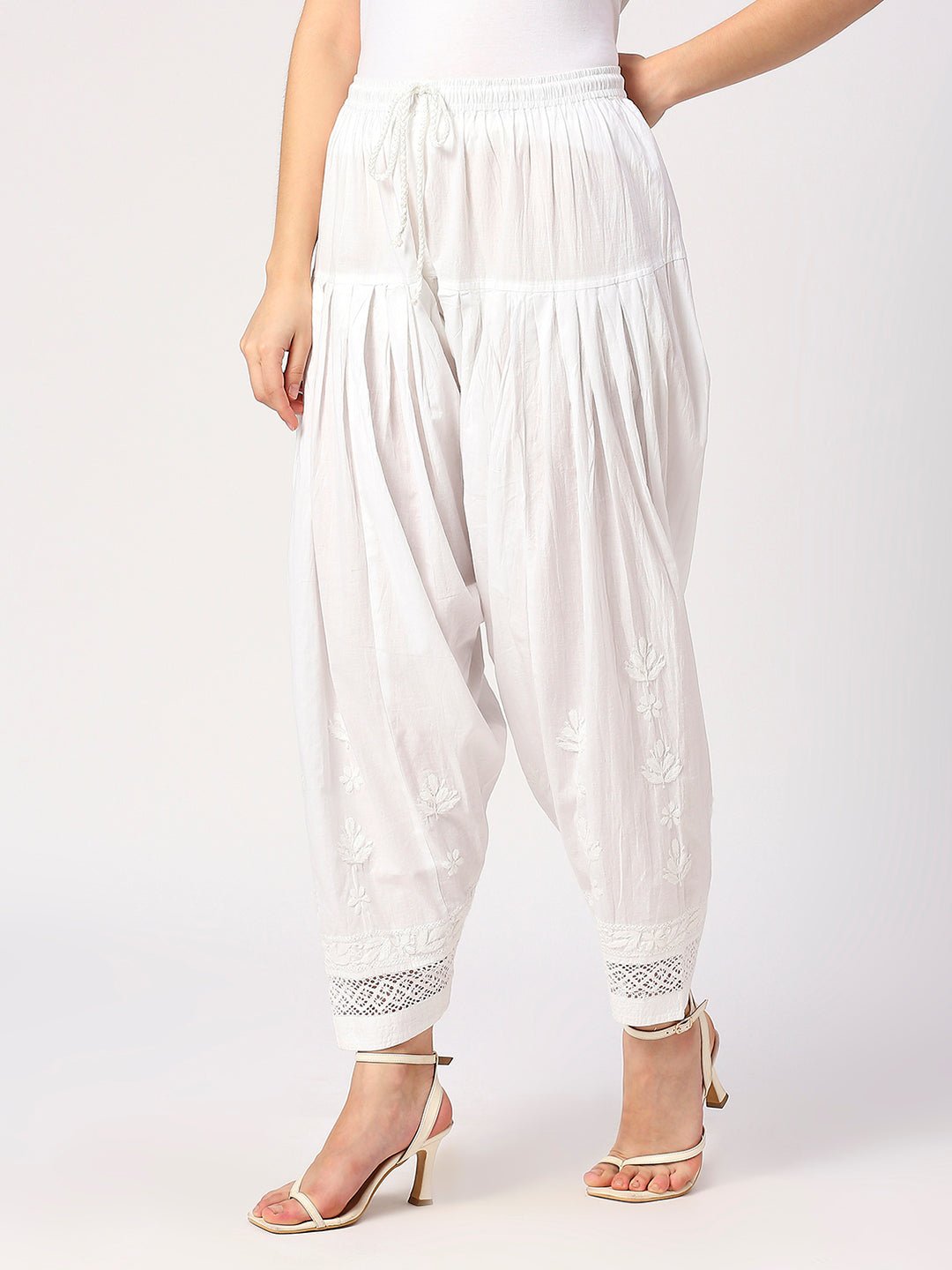 Lucknow Chikankari Salwar - Indiankala4u