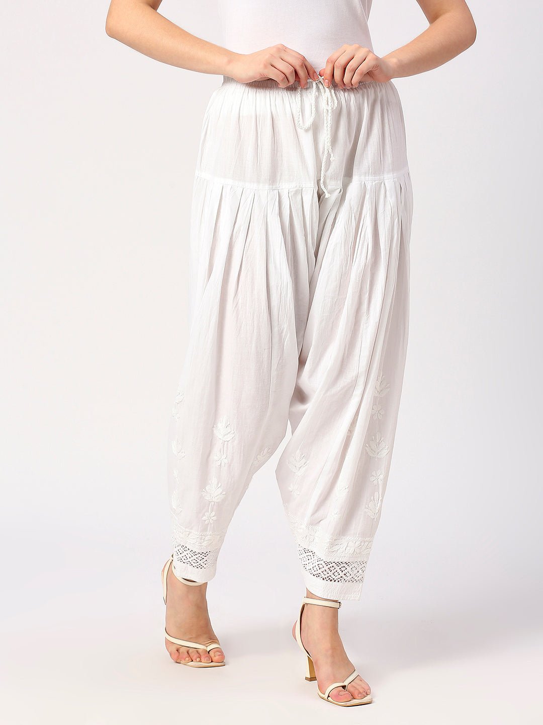 Lucknow Chikankari Salwar - Indiankala4u