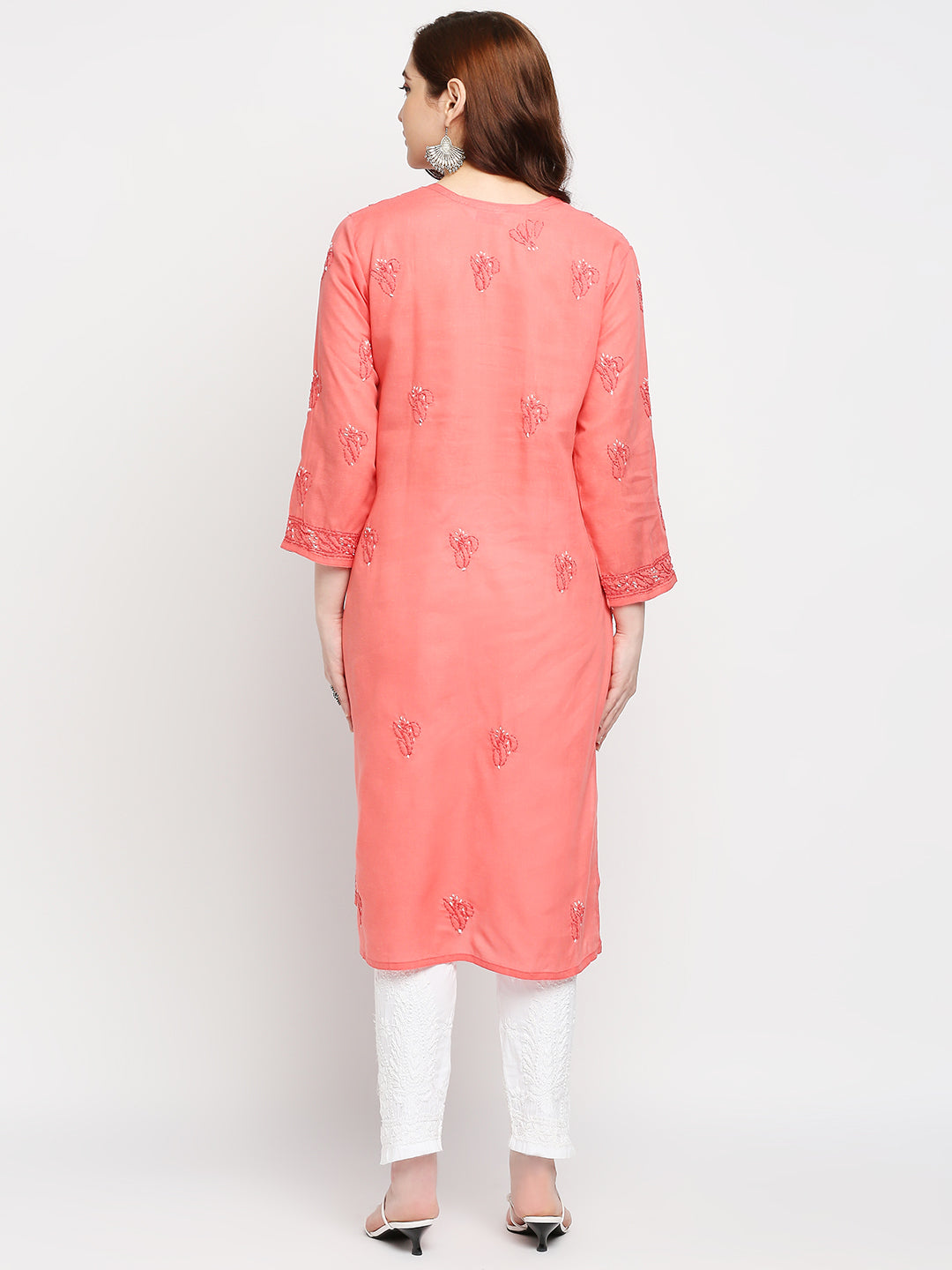 Lucknow Chikankari Hand Embroidered Kurta Cotton