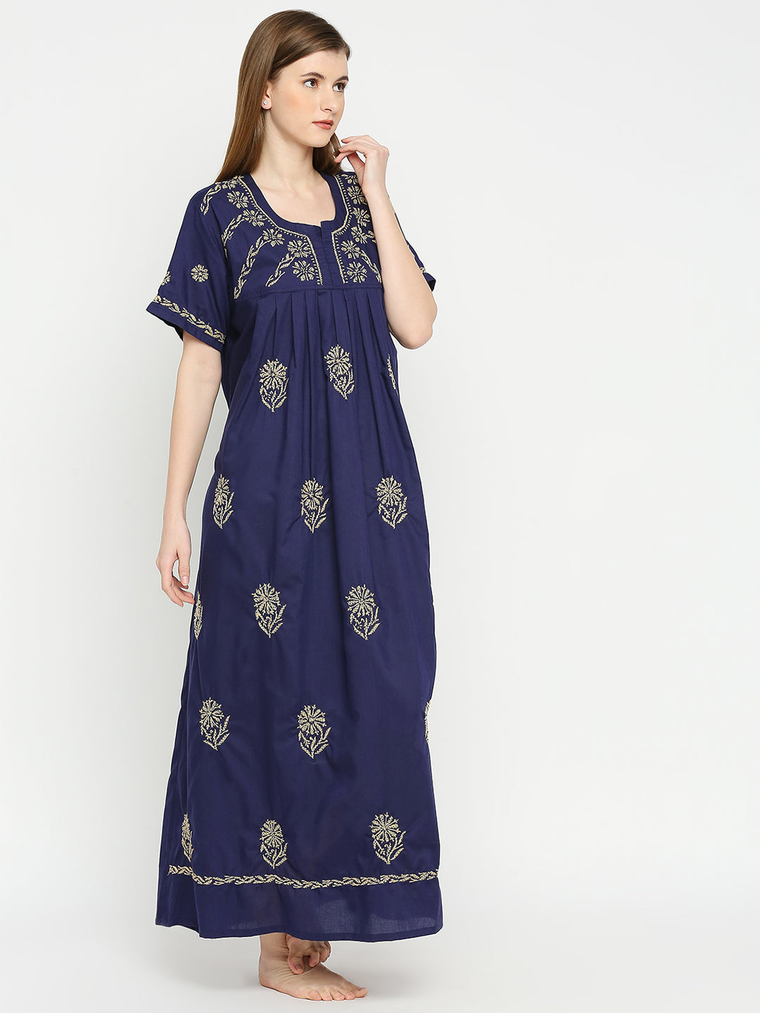 Ladies Fancy Cotton Printed Night Gown
