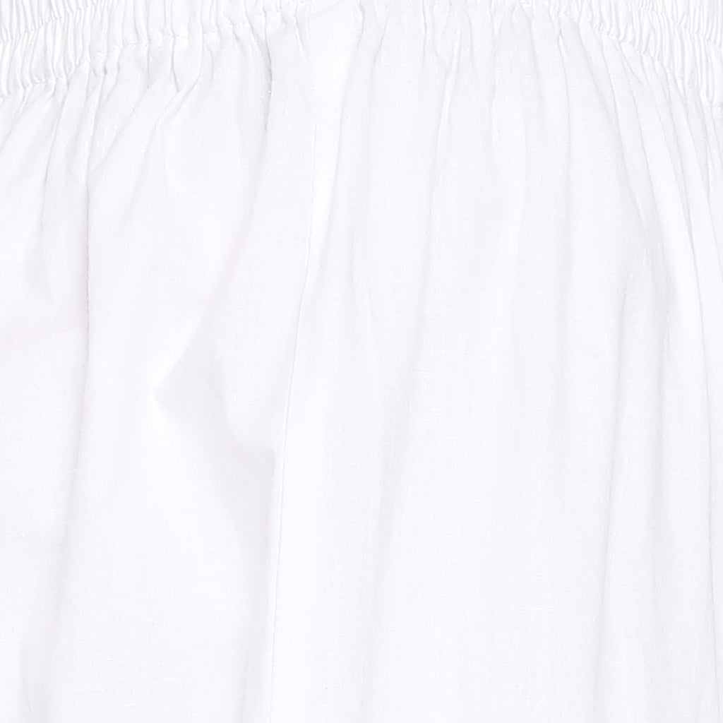 Chikankari Hand Embroidered Dhoti Salwar Tulip Pants Palazzo White - Indiankala4u