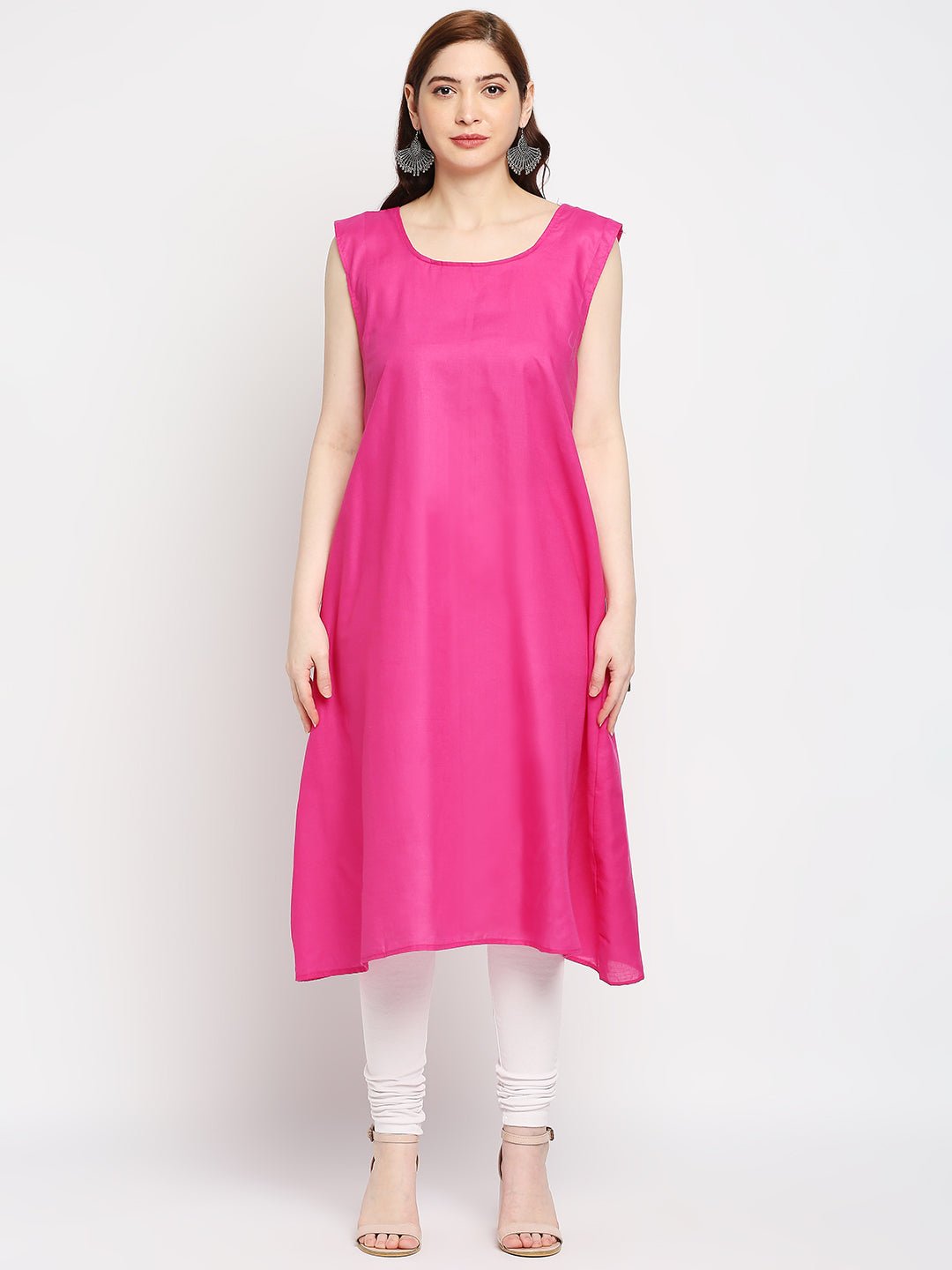 Lucknow Chikankari Hand embroidered 56Kali Anarkali Kurta - Indiankala4u