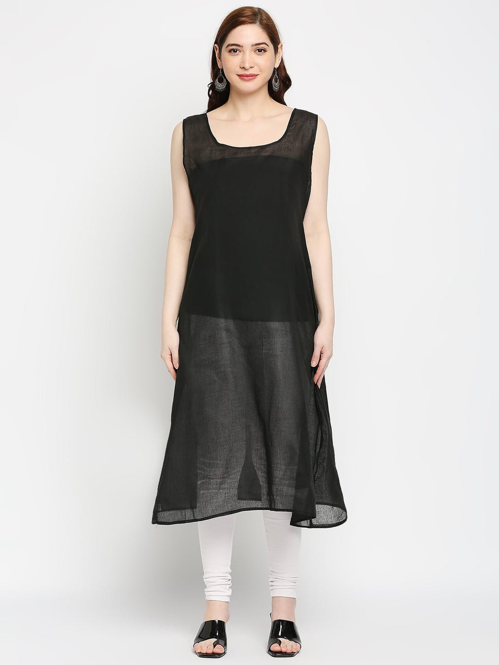 Lucknow Chikankari Hand embroidered 56Kali Anarkali Kurta - Indiankala4u